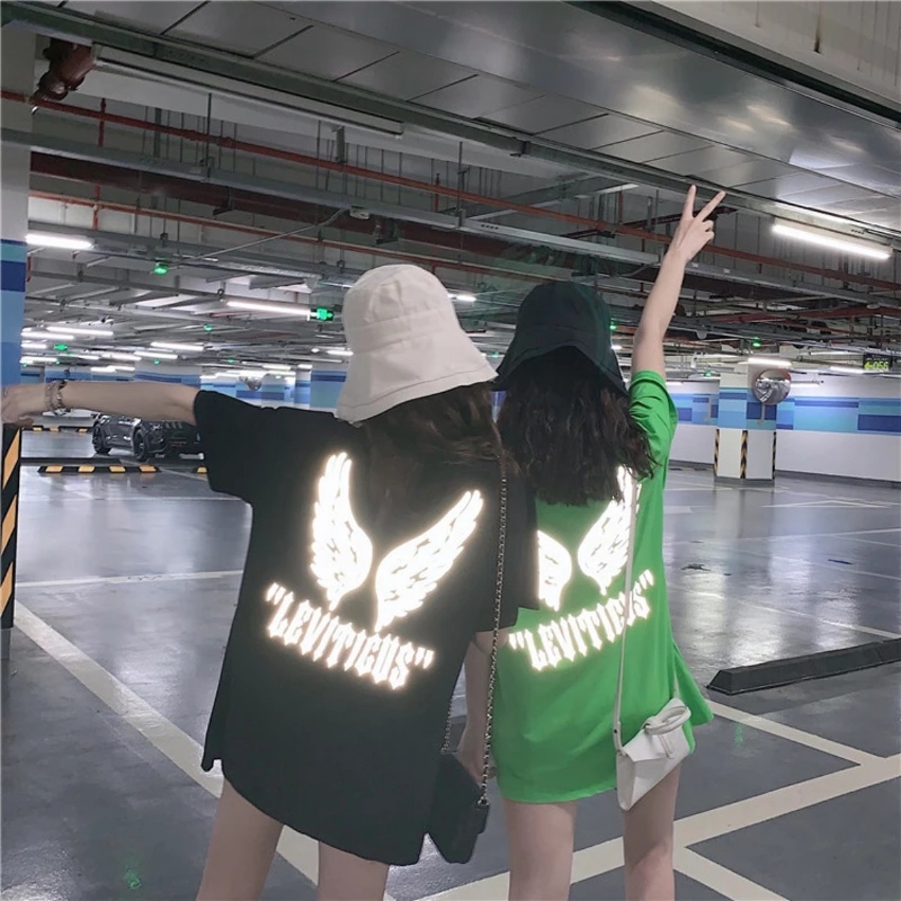 Áo Thun Stee Phản Quang WINGS Unisex