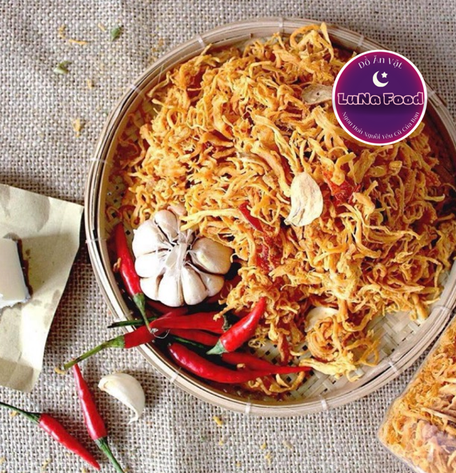 Khô Gà Bơ Tỏi ( Giòn ngon – đậm vị ) - Ăn Vặt Lunafood
