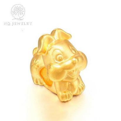 [HCM]Charm bạc mạ vàng 12 con giáp xỏ ngang (tuổi mão) - NQ Jewelry