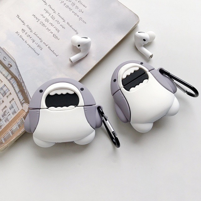 Case airpods pro cá mập trắng siêu ngầu 1054CACM