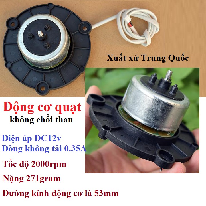 Động cơ quạt DC24v-36v Nidec - Nhật Bản