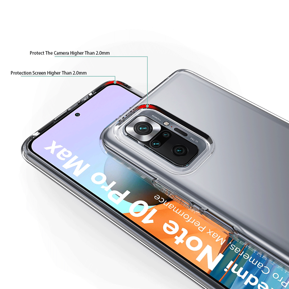 ỐP LƯNG DẺO TRONG SUỐT XIAOMI REDMI NOTE 10 PRO