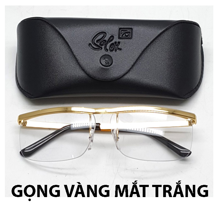Mắt kính nam solex chữ H ,Kính mắt trâu thời trang chống UV