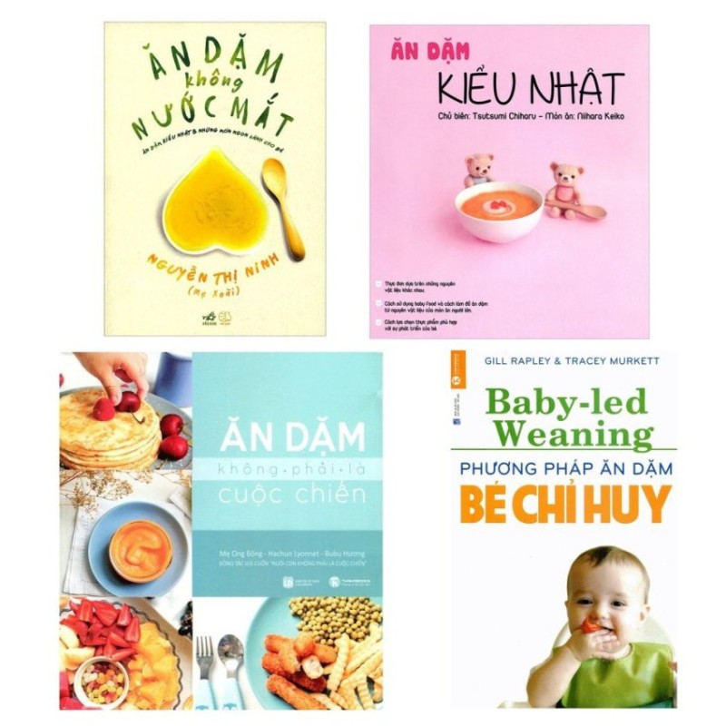 Mua Sách - Ăn Dặm Kiểu Nhật - Ăn Dặm Không Nước Mắt - Ăn Dặm Không Phải Là Cuộc Chiến - Phương Pháp ăn dặm bé chỉ huy