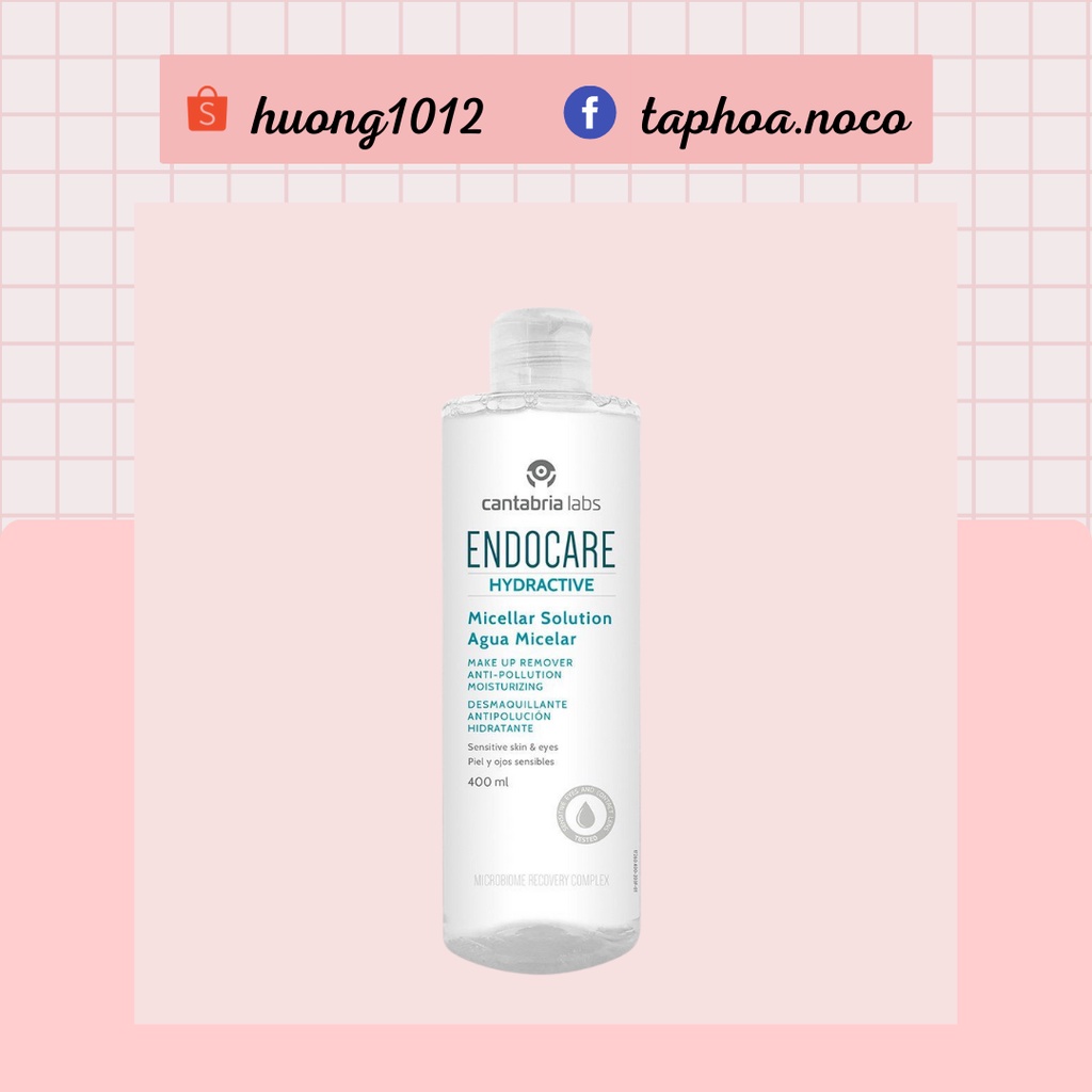 Nước Tẩy Trang Endocare Hydractive Micellar Solution Aqua Micelar