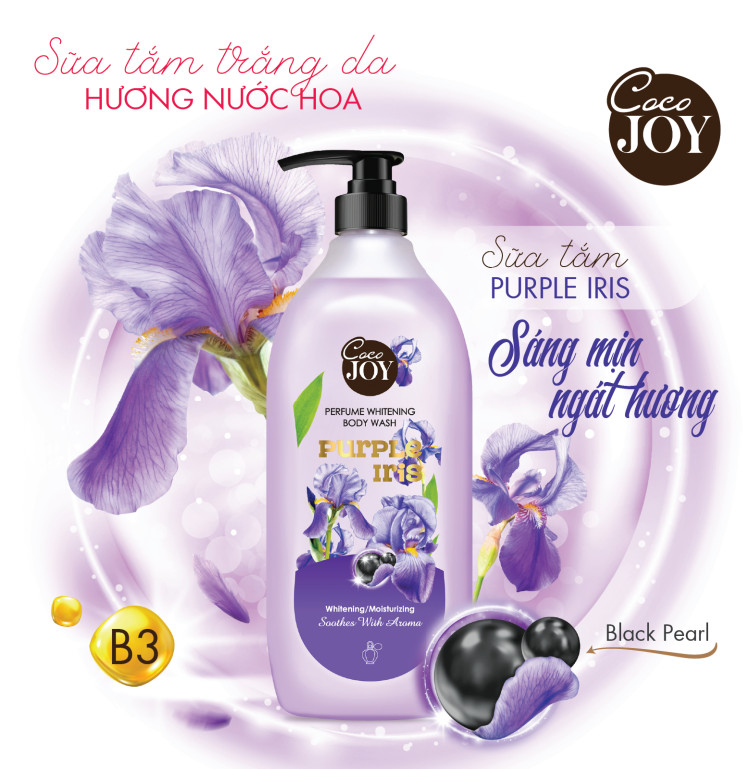 Sữa Tắm Hương Nước Hoa Iris 900g - Coco Joy