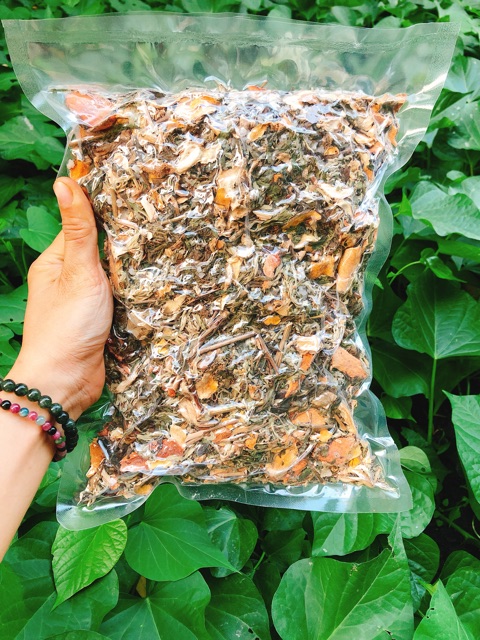 Set muối thảo dược kèm đai quấn muối