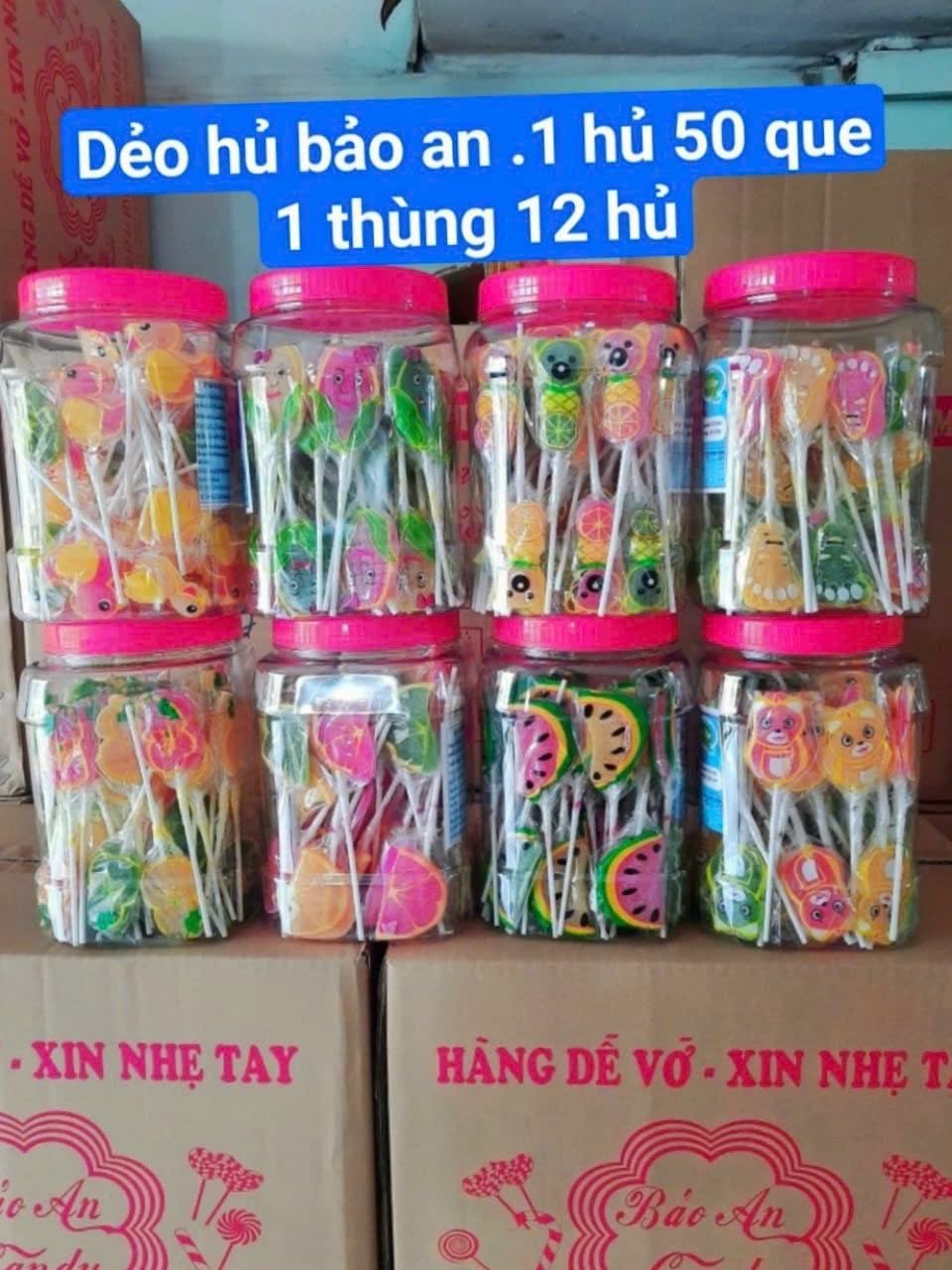 Kẹo Dẻo Que Thú Hủ 50Que