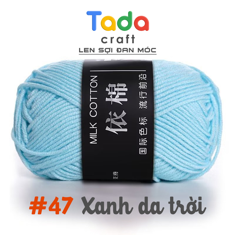 Len milk cotton 50gr mác đen