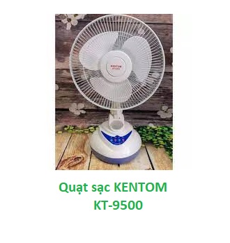 Quạt sạc tích điện Kentom KT9500
