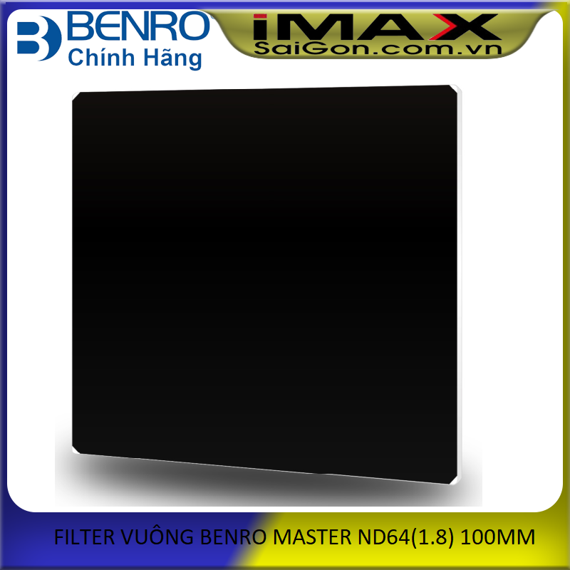 Kính lọc Filter Vuông Benro Master ND64 (1.8) 100mm x 100mm