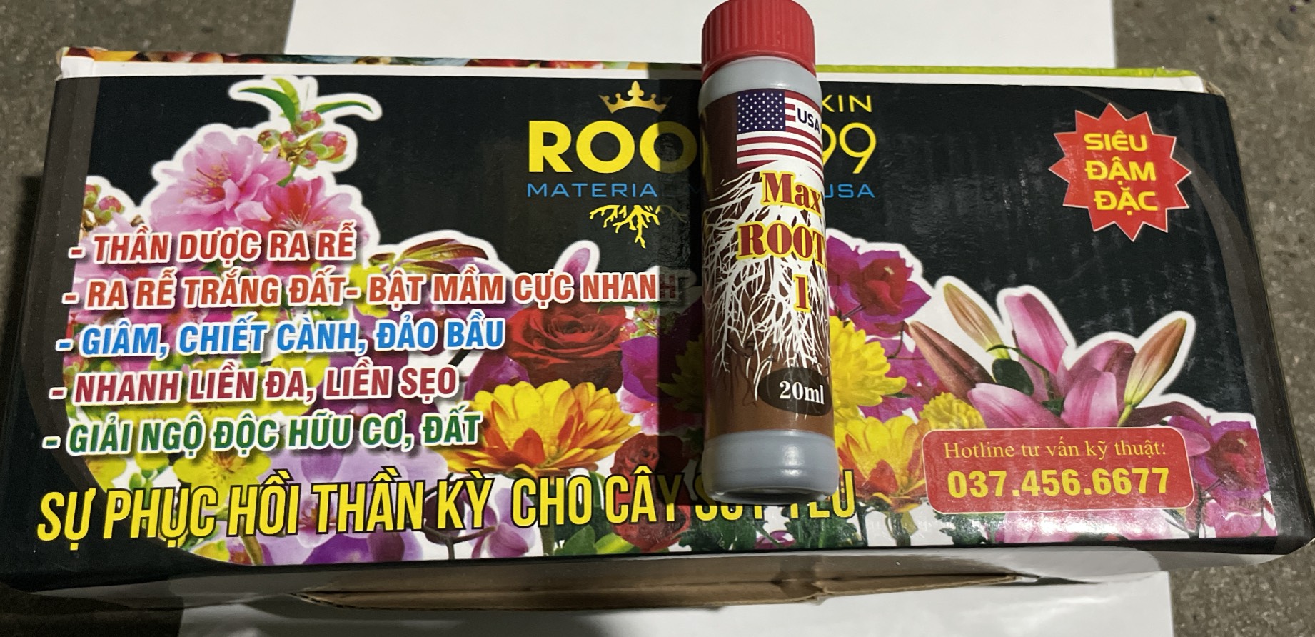 Phân bón rễ Max roots 1 nhập từ mỹ