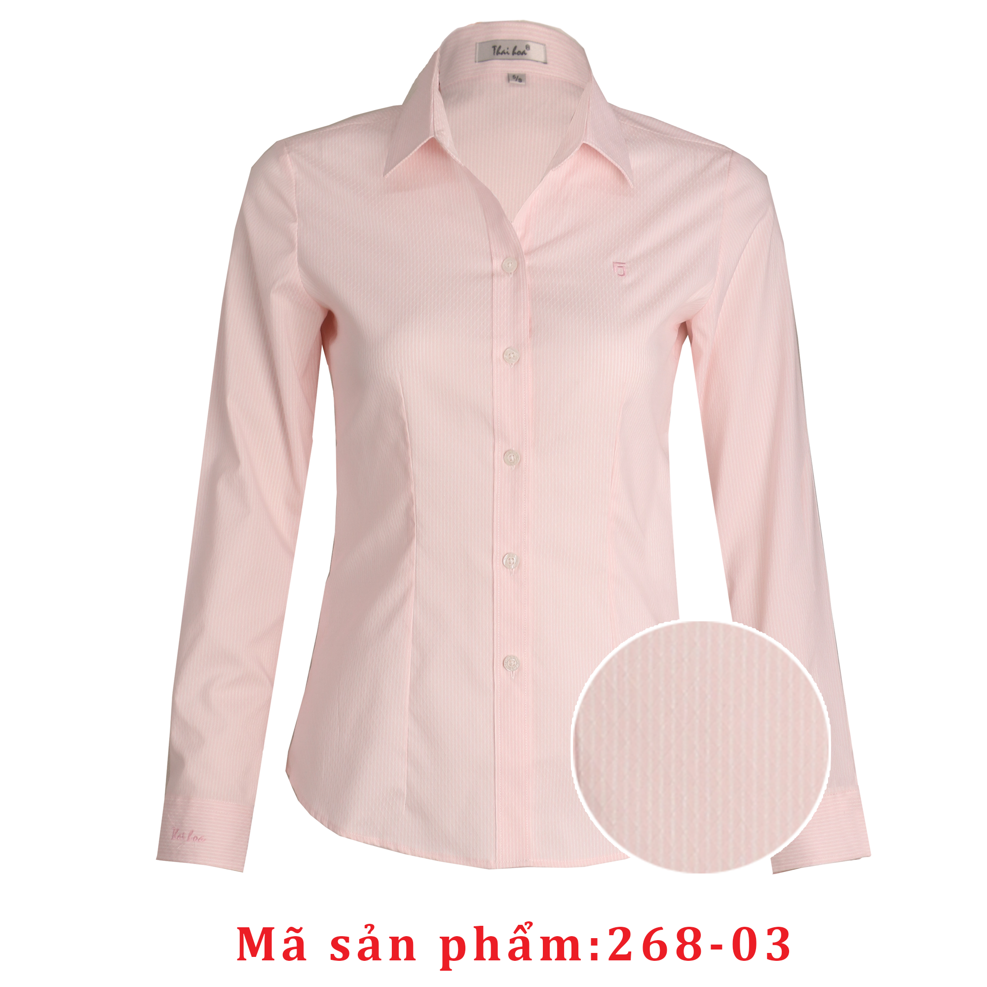 Áo sơ mi Thái Hòa công sở nữ họa tiết