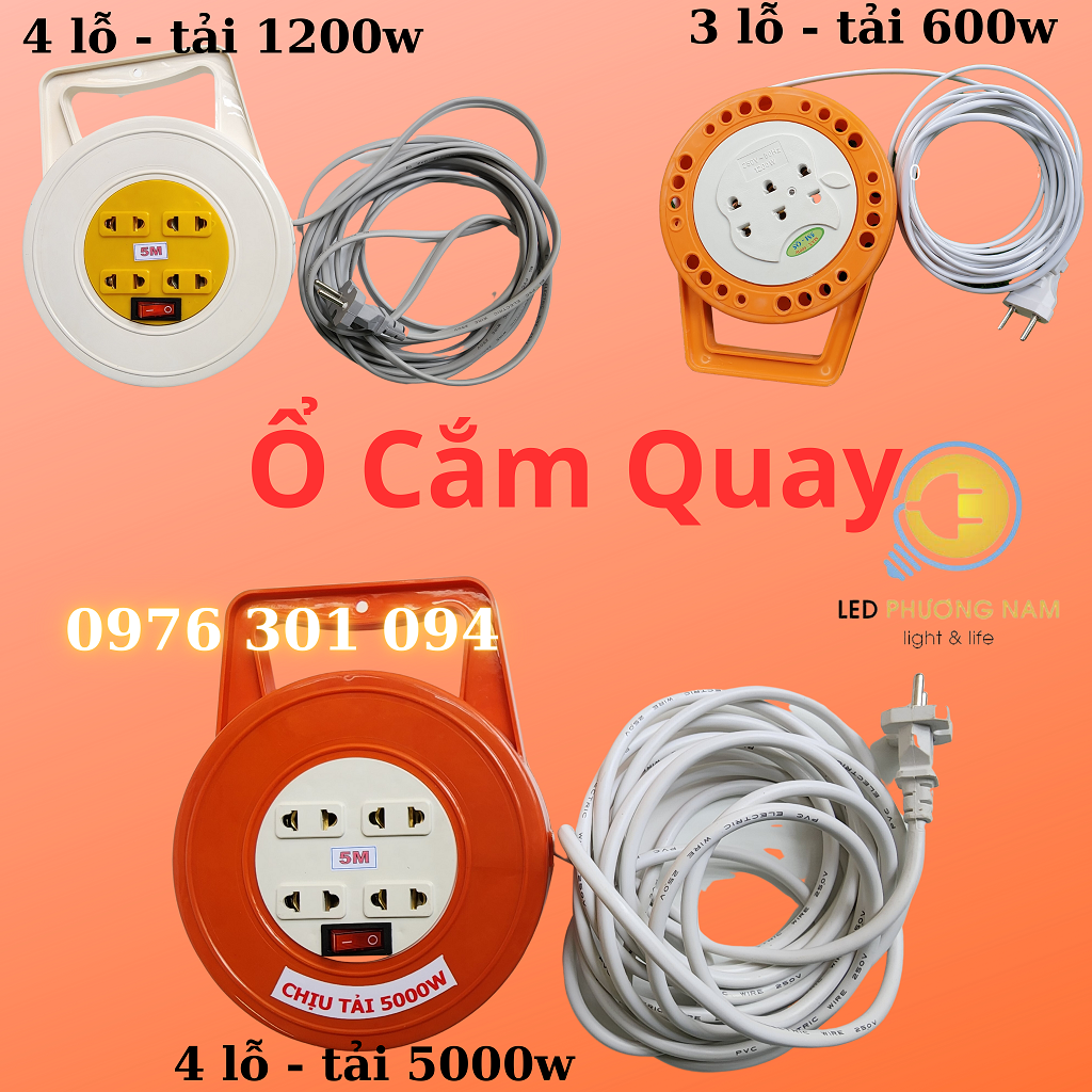 Ổ Cắm Quay [ Dây 5 Mét ]