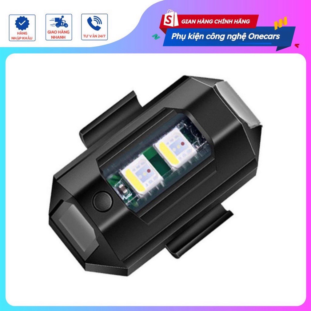 Đèn nhấp nháy cảnh báo gắn xe máy kiểu máy bay điều khiển từ xa có thể sạc lại