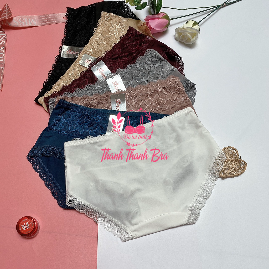 Quần lót nữ thái lan Sisterhood 431 – Phối ren và thun lạnh mềm mại