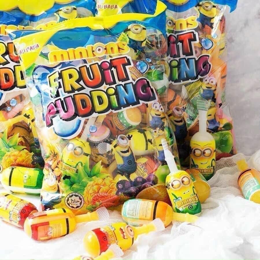 Thạch Rau Câu Trái Cây Fruit Pudding Minions ( Bịch 24 cây )