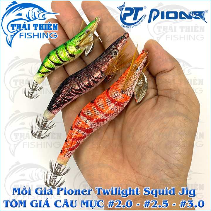 Tôm Giả Câu Mực Pioner Twilight Squid Jig