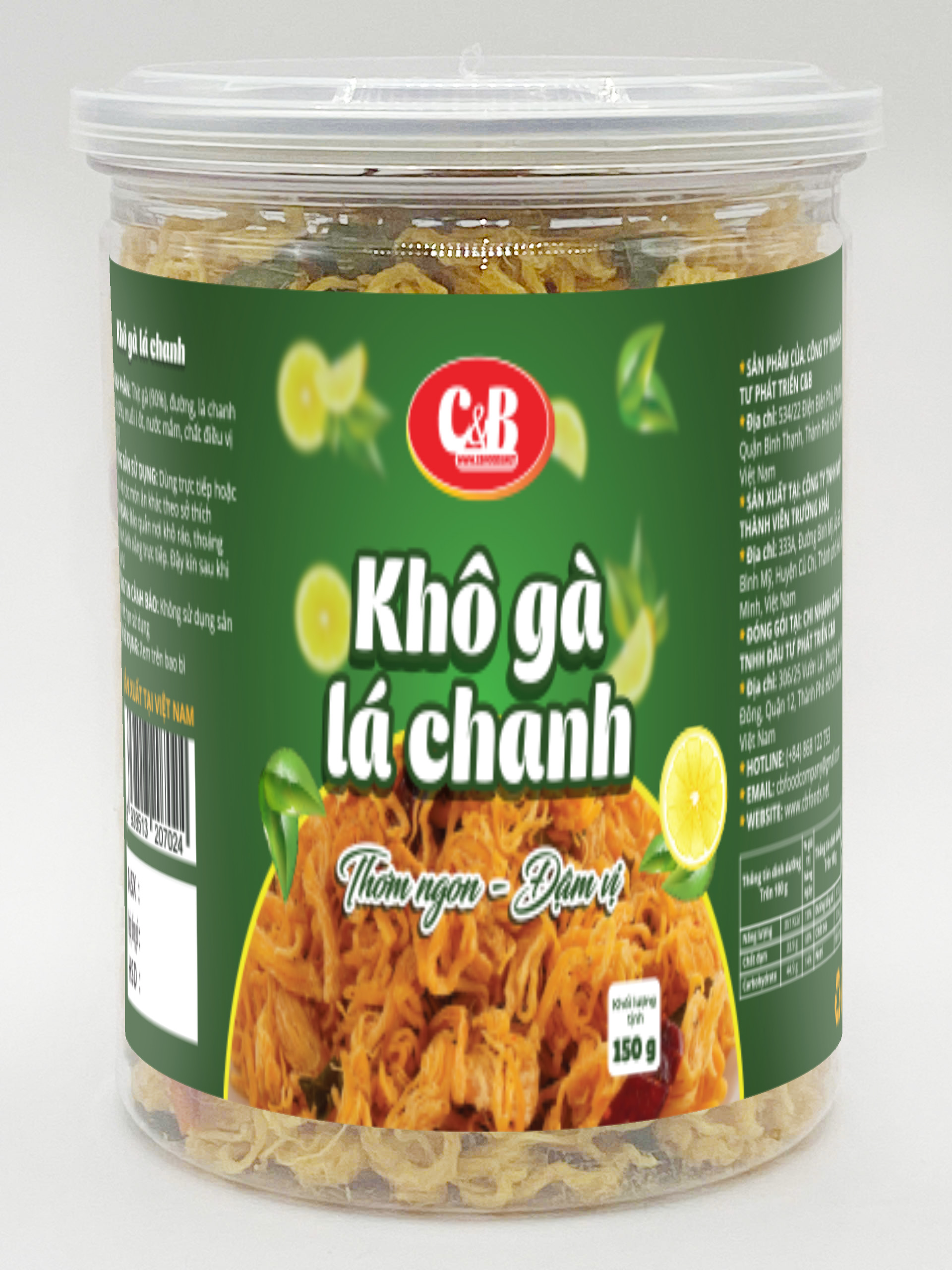 KHÔ GÀ LÁ CHANH C&B (Giòn thơm - Đậm vị)