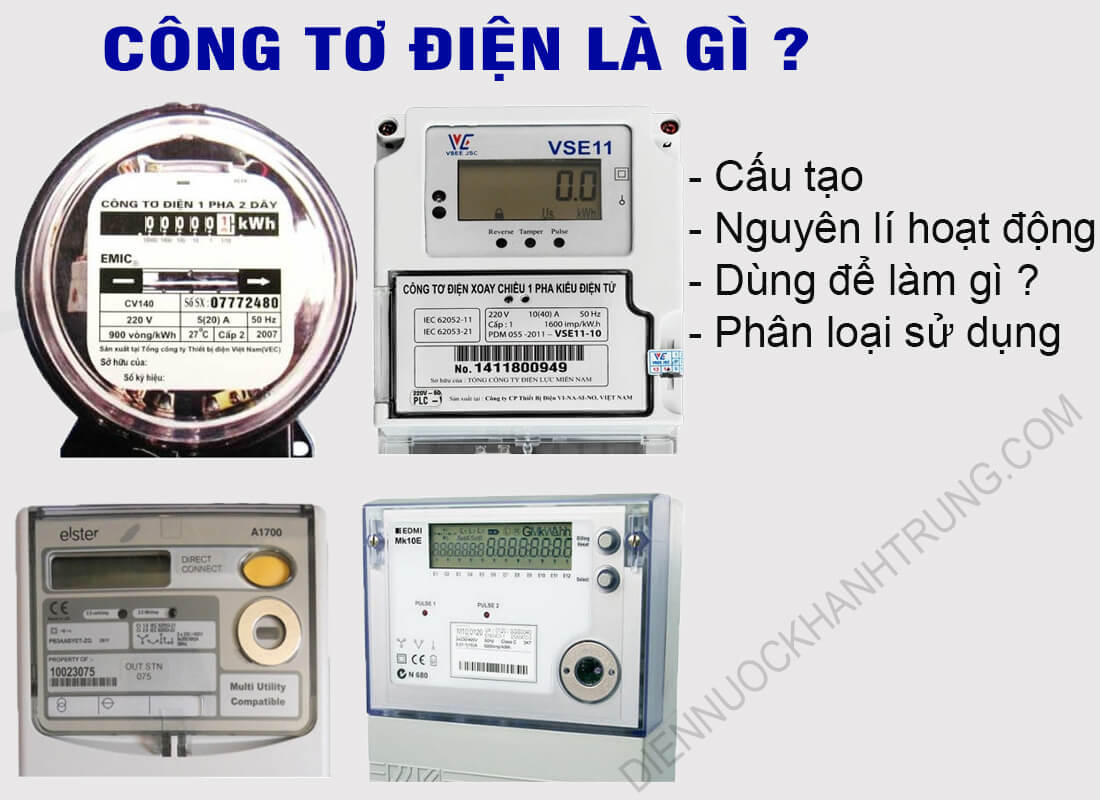 CÔNG TƠ ĐIỆN 1 PHA 2 DÂY