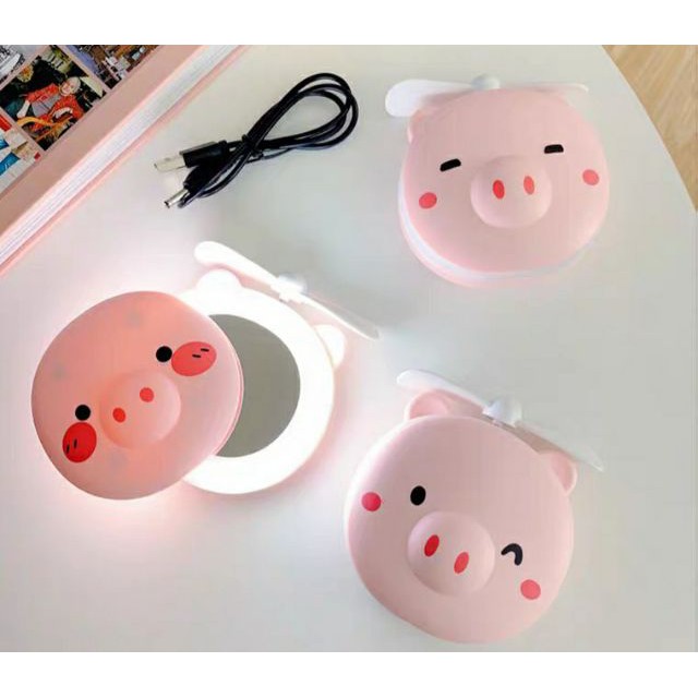 QUẠT MINI CẦM TAY,ĐỂ BÀN CÓ GƯƠNG