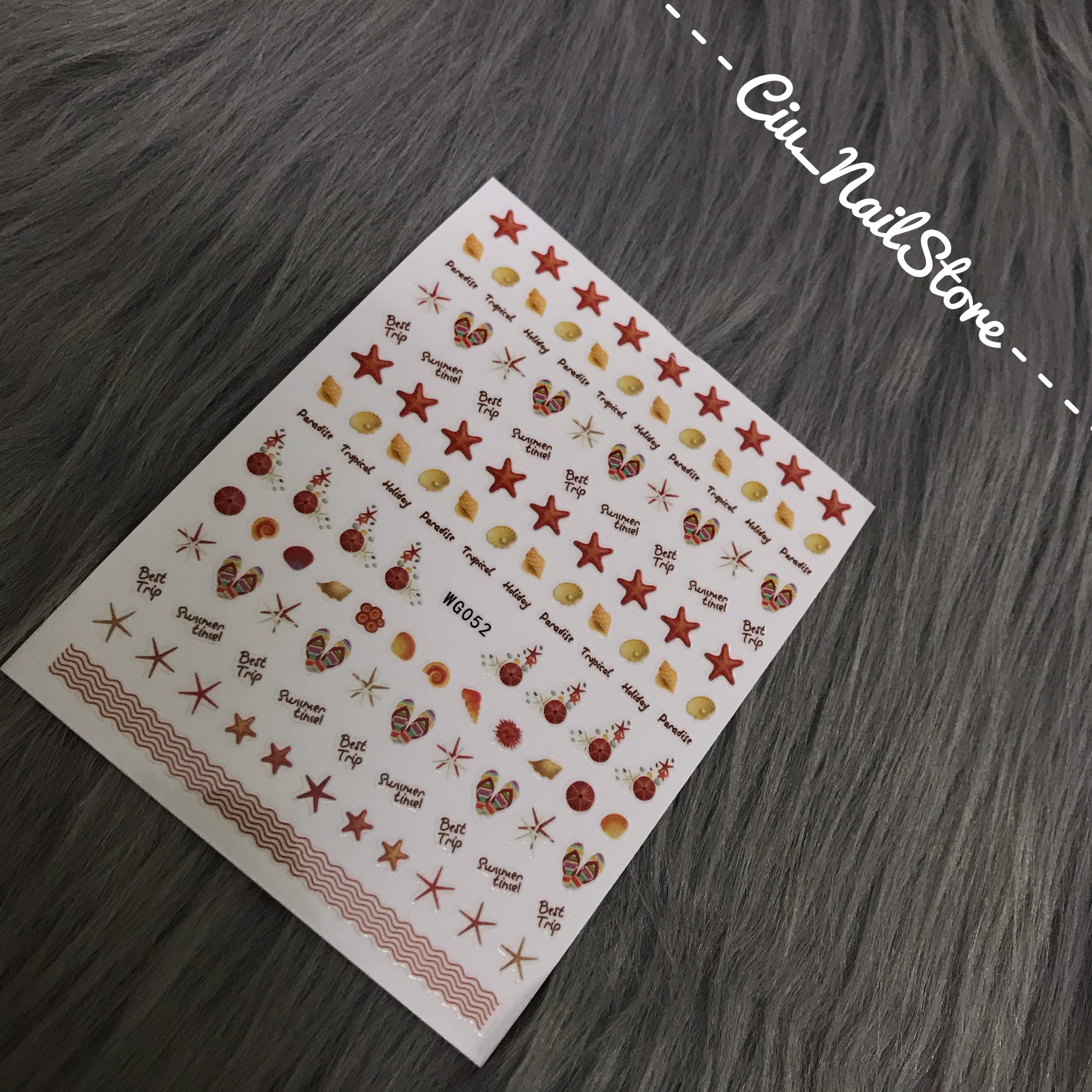STICKER DÁN MÓNG TAY CHỦ ĐỀ MÙA HÈ BIỂN BIKINI