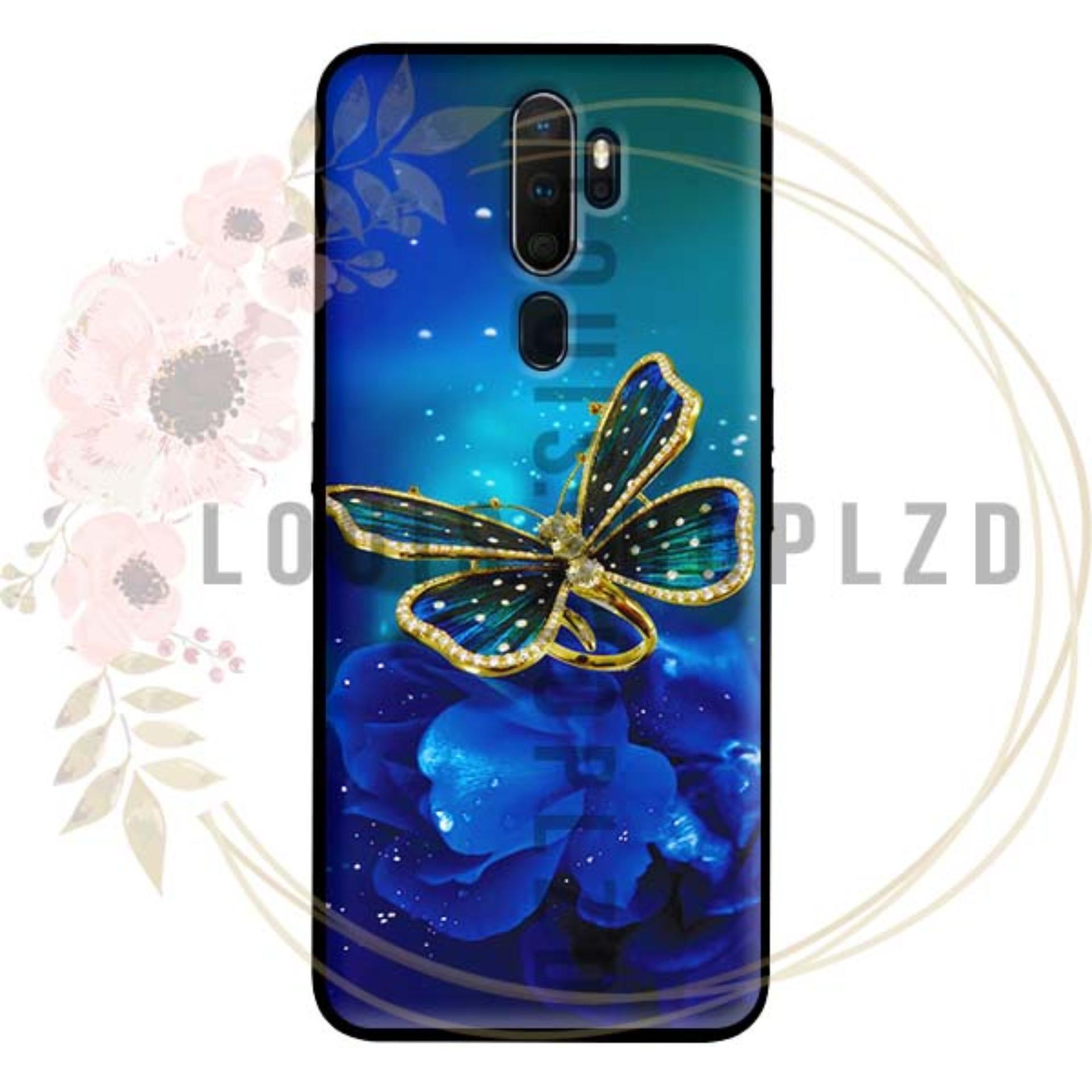 Ốp lưng oppo a5 2020 a9 2020 - bướm xanh