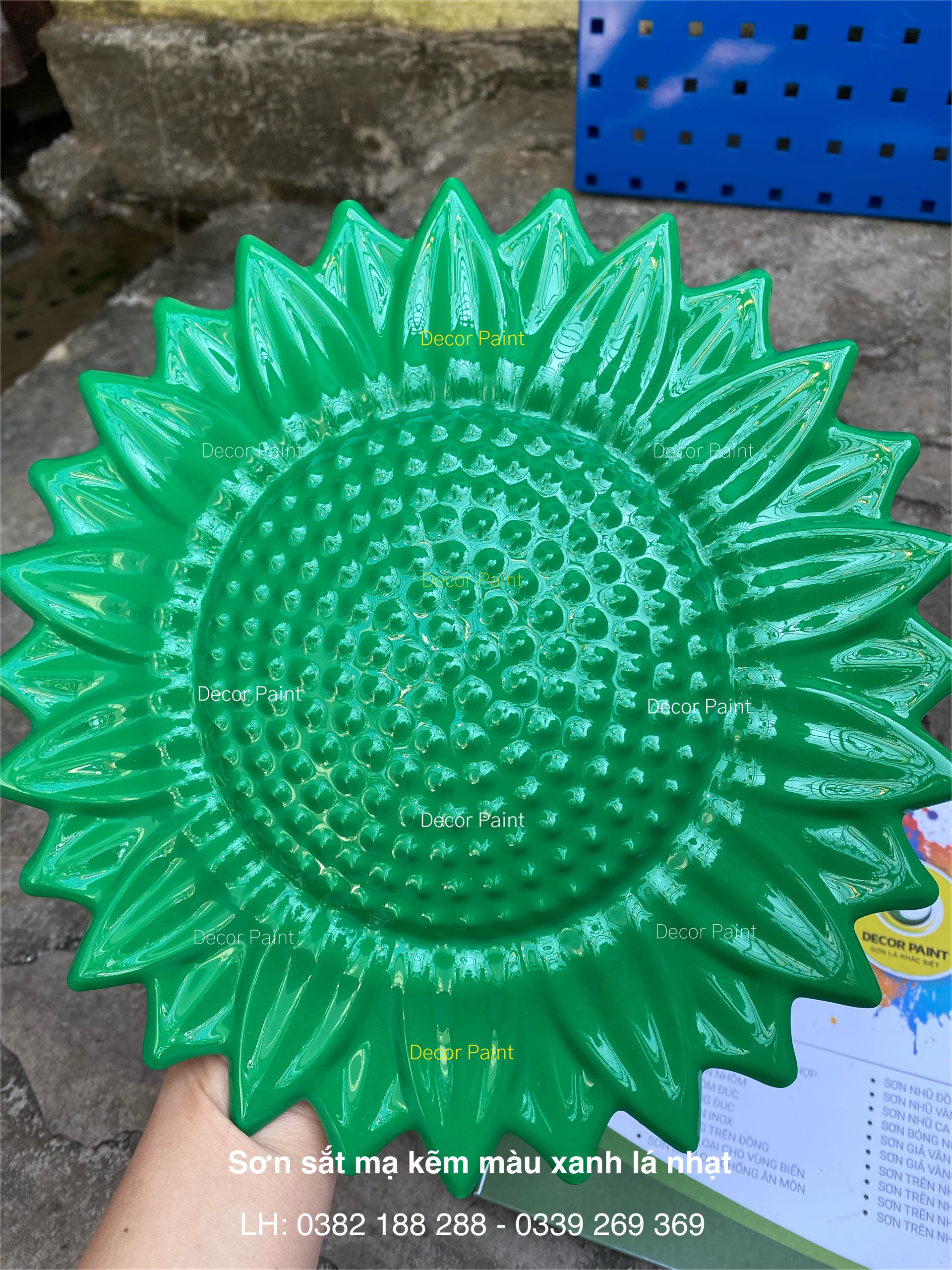 Sơn sắt mạ kẽm 15 in 1 màu xanh Decor Paint