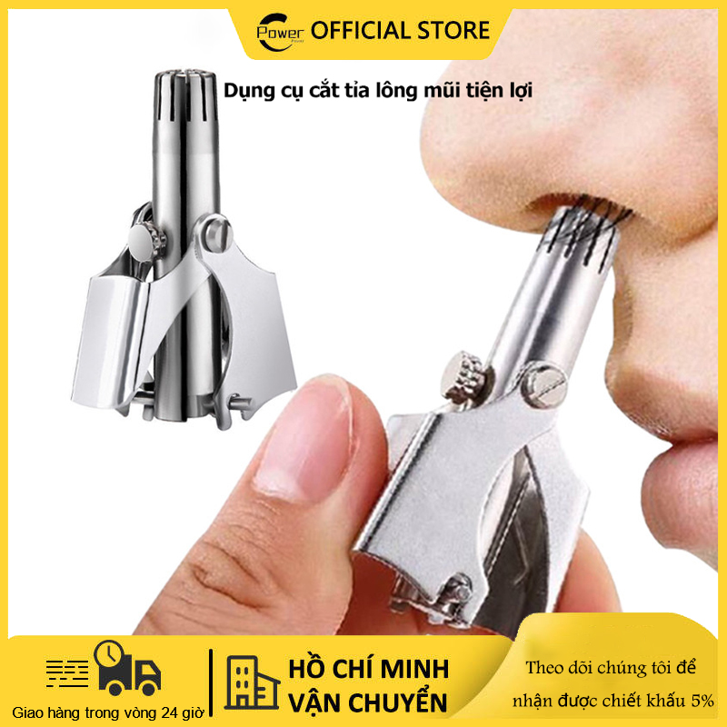 Kéo cắt lông mũi,Dụng cụ cắt tỉa lông mũi tiện, lợi Bằng Inox Tông Đơ Mũi Cho Nam