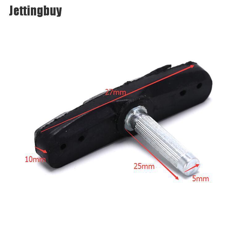 Jettingbuy 1 pair rubber bike brake pads V brake pad cycling brake blocks holders for bike