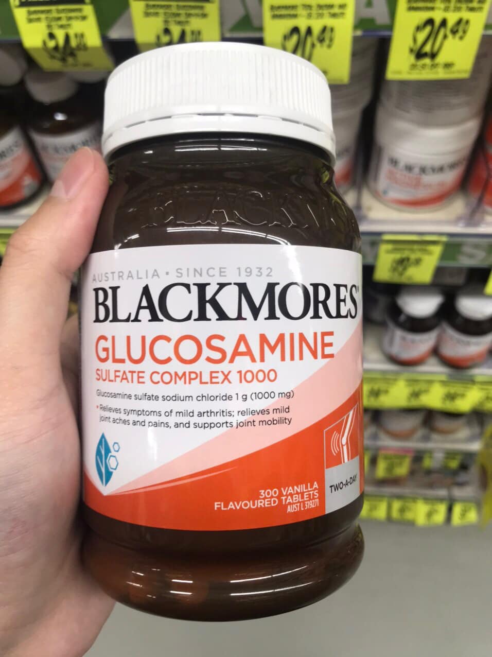 XƯƠNG KHỚP BLACKMORE GLUCOSAMIN Sulfate complex 1000 MG