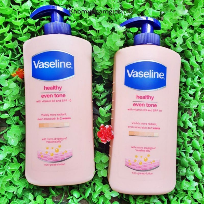 Sữa Dưỡng Thể Vaseline Healthy Even Tone, Dưỡng Trắng Da Toàn Thân Tức Thì 400ml