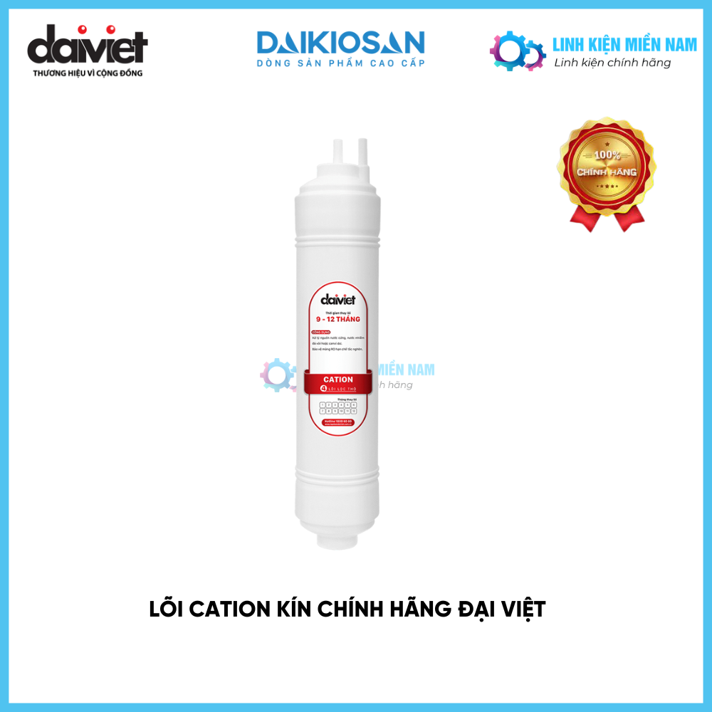 Lõi Cation Đại Việt dùng cho máy lọc nước RO