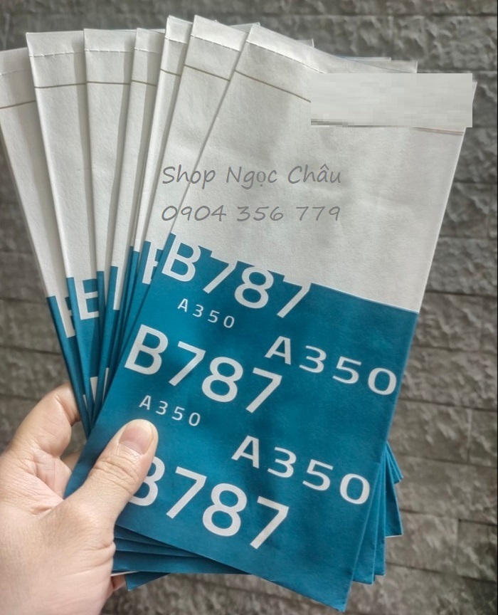 Set 10 túi nôn/ túi ói cao cấp hàng không (Viejet Air, ...)