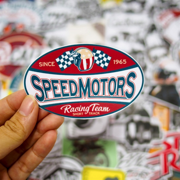 [HCM]Set 100 Sticker hình dán - Cafe Racer
