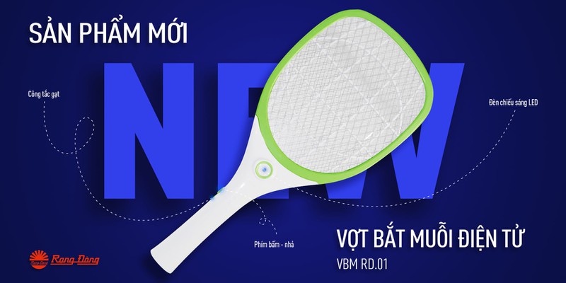 Vợt bắt muỗi Rạng Đông  RD01