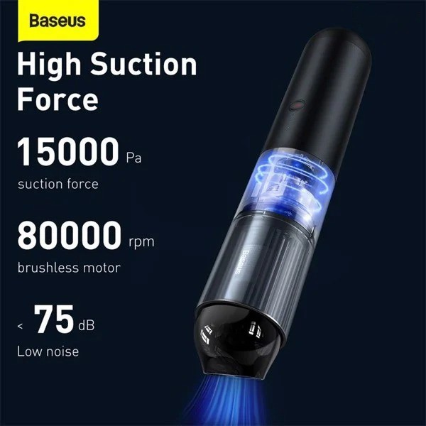 Máy hút bụi Baseus cầm tay A3 Lite Car Vacuum Cleaner (15000pa, 135W, Vacuum Portable Cleaner)