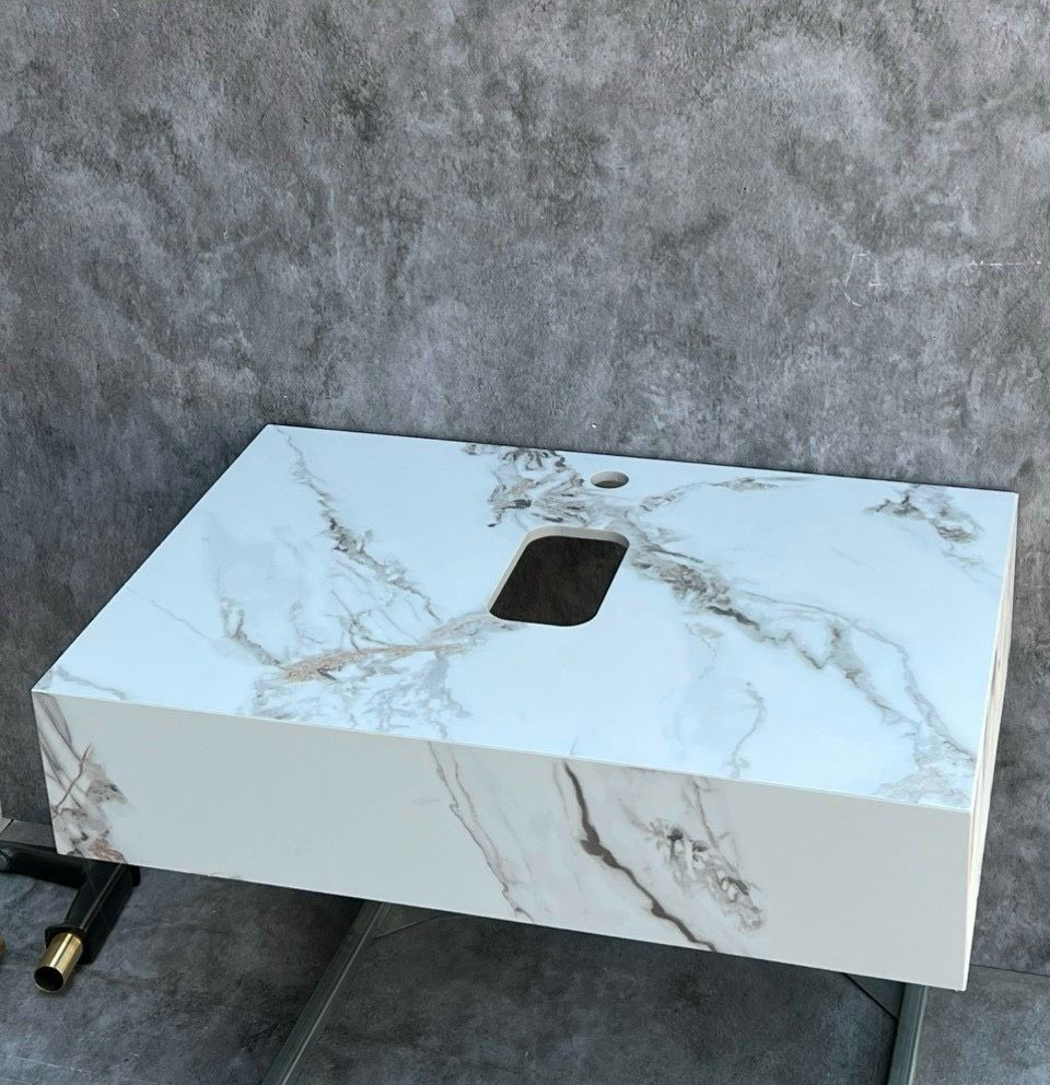 GIÁ SỐC Bàn đá chậu rửa mặt treo tường lavabo chậu rửa mặt đá cao cấp có ốc vít khung đỡ đầy đủ