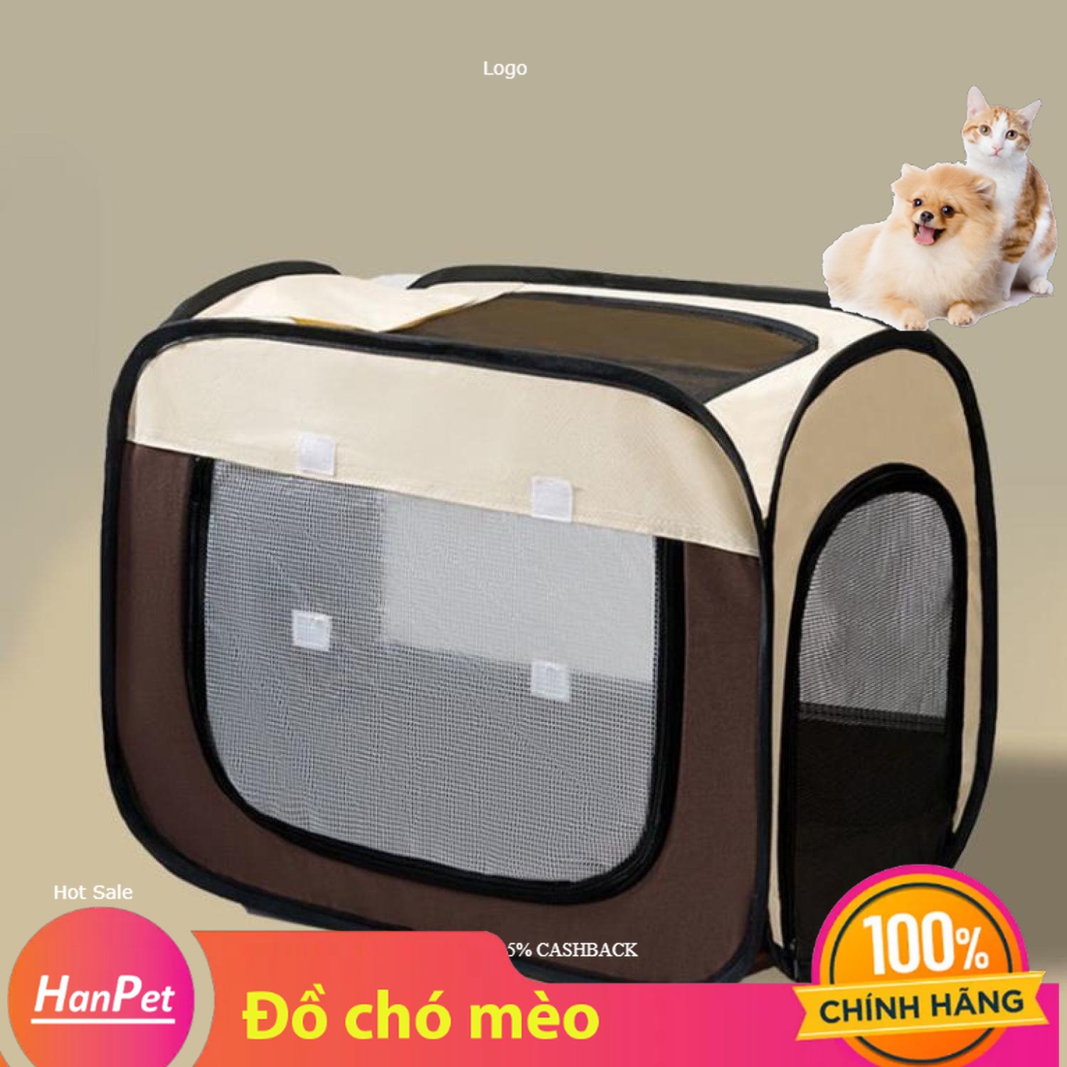 Hanpet - Lồng sấy chó mèo dạng hộp sấy thú cưng bằng vải