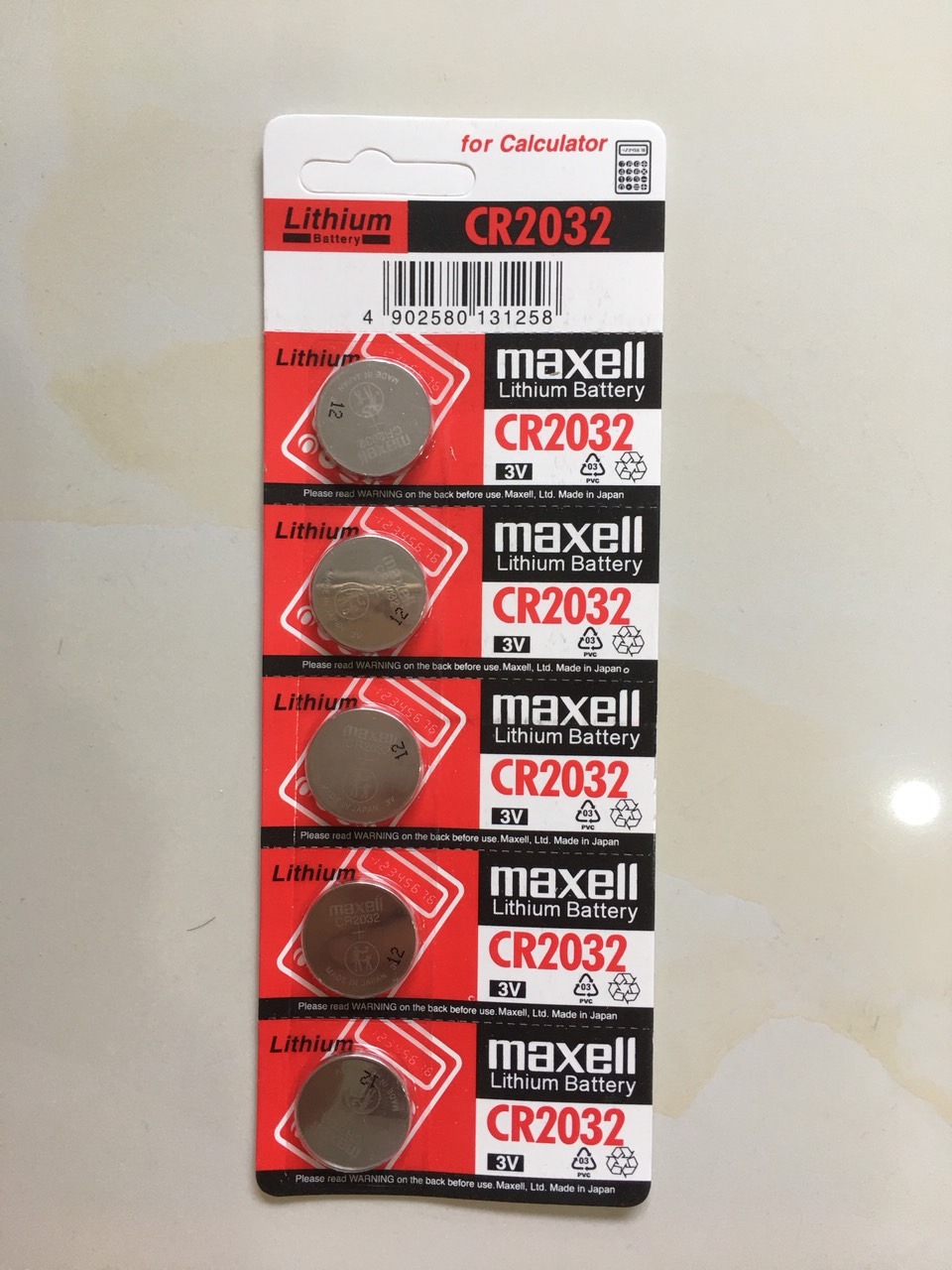 [HCM]Vỉ 5 viên pin Maxell CR2032 2032 3V Date 2029
