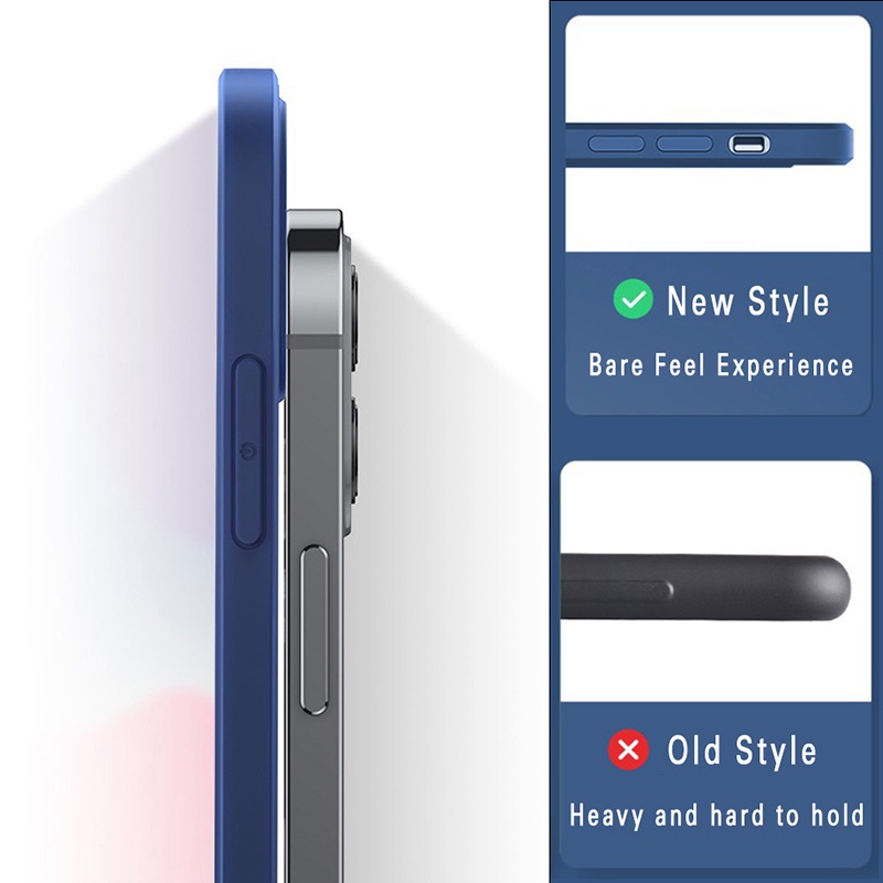 Ốp Lưng Silicon Mềm Mờ Vuông Cạnh Hình Cho iPhone 15 Pro Max 14 13 Pro Max 12 Mini 11 X XS XR 8 7 6 6s Plus SE 2020 SE3 2022 Ốp Điện Thoại Bảo Vệ Camera Sau