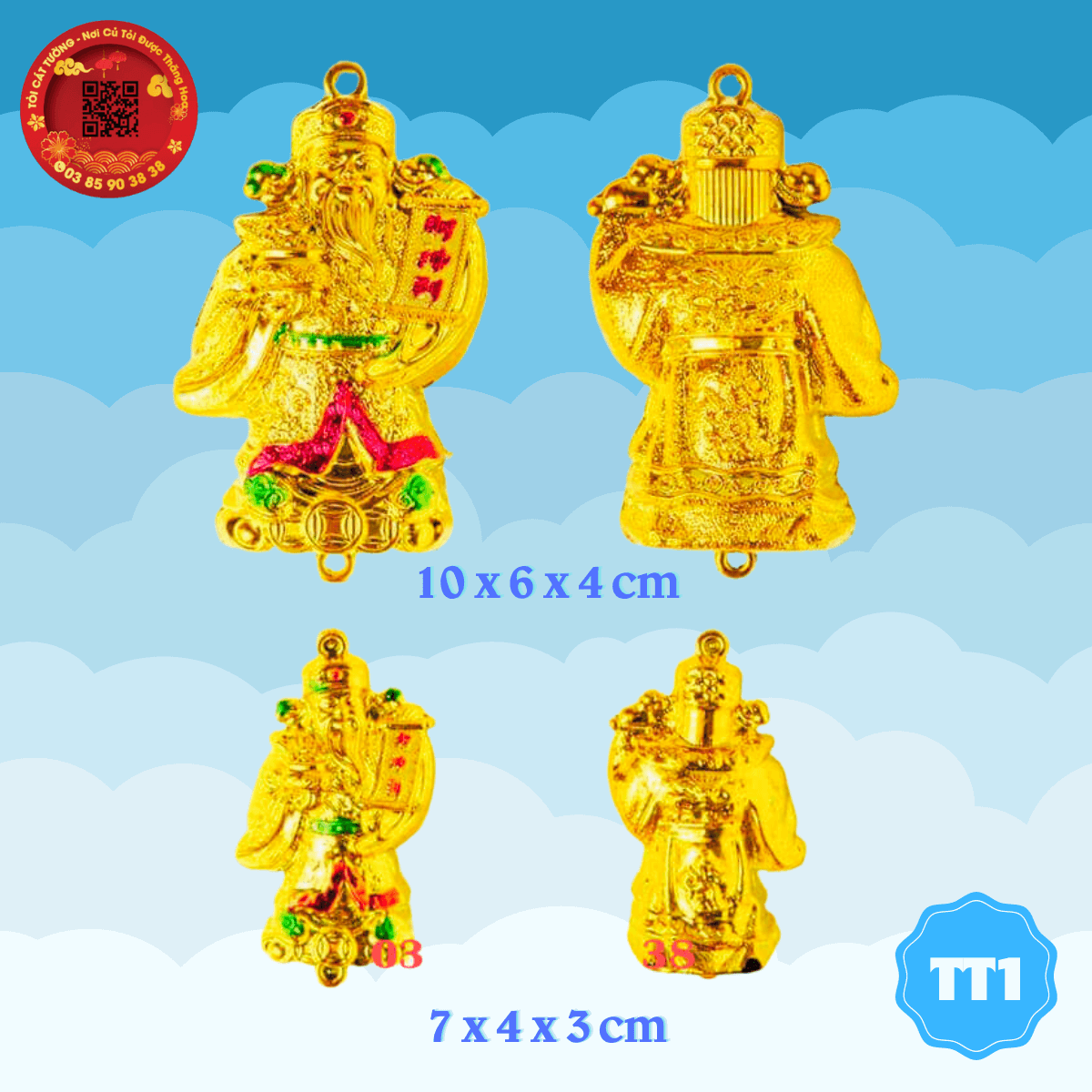 Set 10 ông thần tài trang trí nhiều mẫu, nguyên liệu làm tháp tỏi thần tài, bông tỏi ông địa - TỎI CÁT TƯỜNG