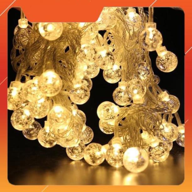 Đèn nháy led trang trí hình bi, bọt biển dài 10m, 70 bóng led