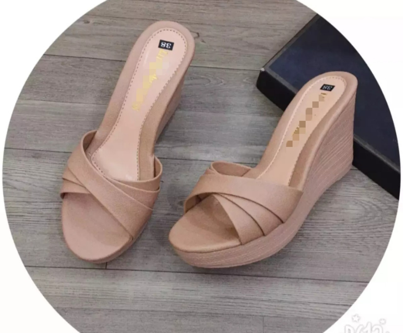 Dép đế xuồng quai đắp chéo 9f siêu nhẹ