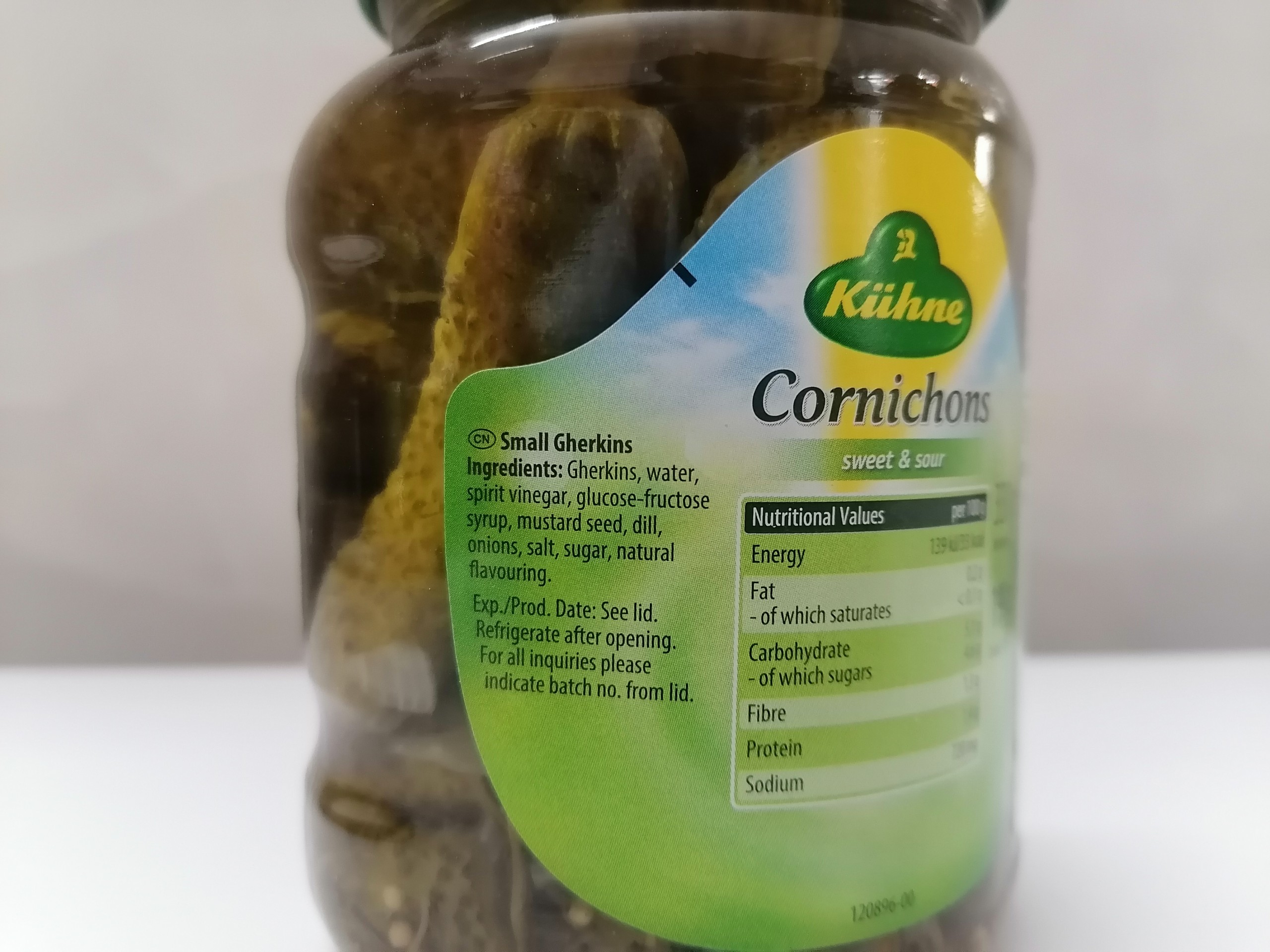 [330g – CORNICHONS] DƯA CHUỘT NGÂM [Germany] KUEHNE Pickled (anm-hk)