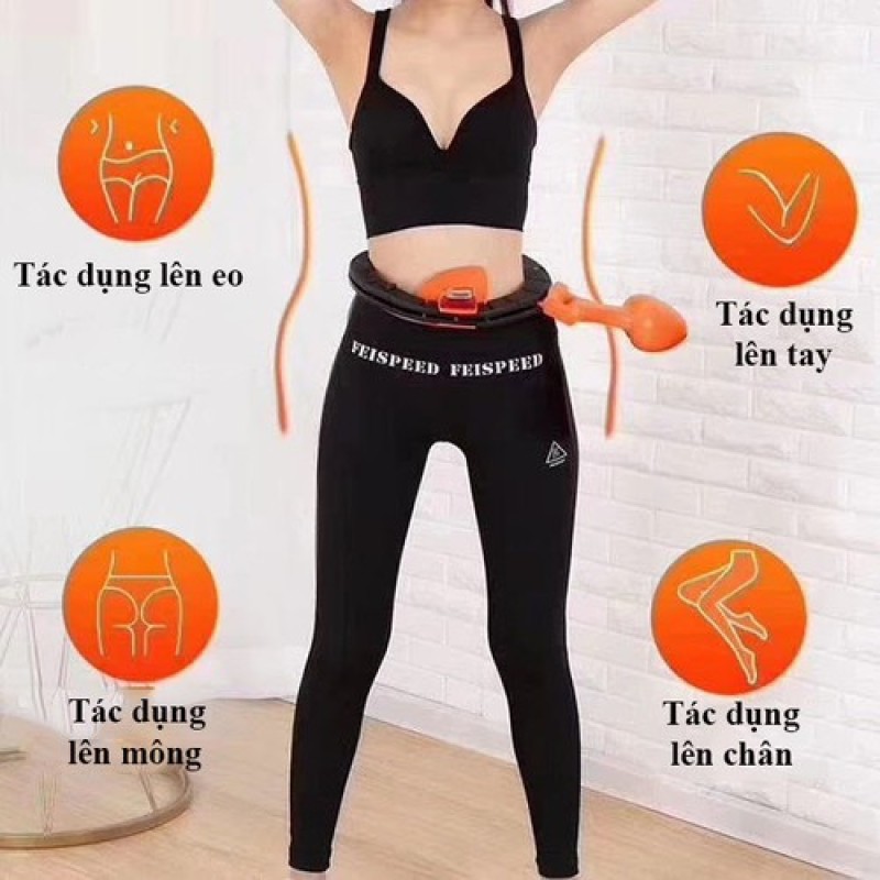 Bảng giá Vòng lắc giảm eo Hula có đồng hồ đo số vòng thông minh-Q88397