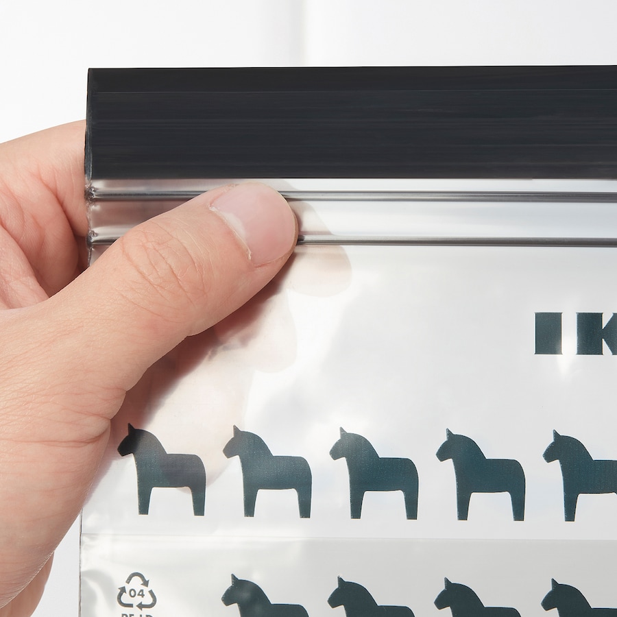 Hộp 25 túi zip lock thực phẩm 1L và 0.3L IKEA