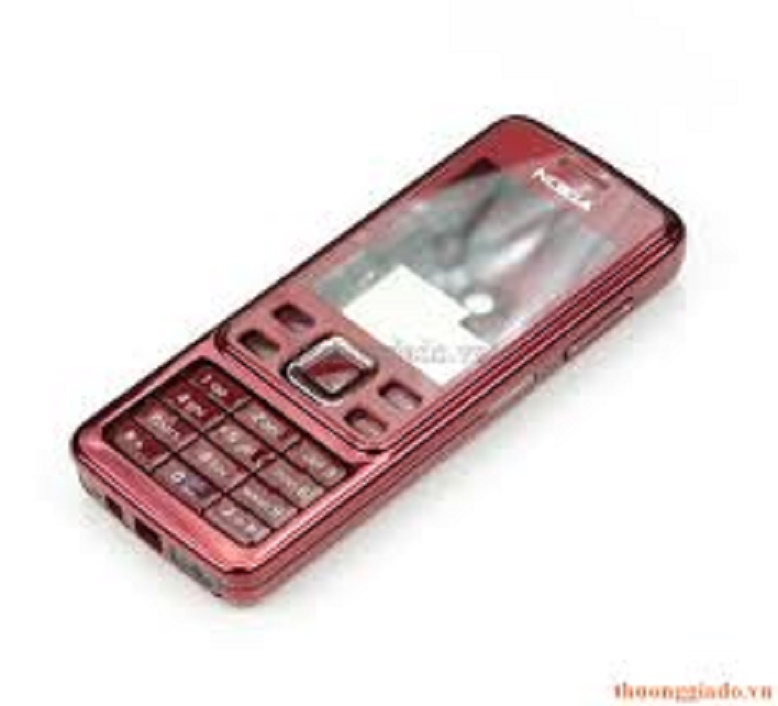 [HCM]Điện thoại cổ Nokia 6300 màu đỏ (main zin + bảo hành 1 năm + có pin và sạc)