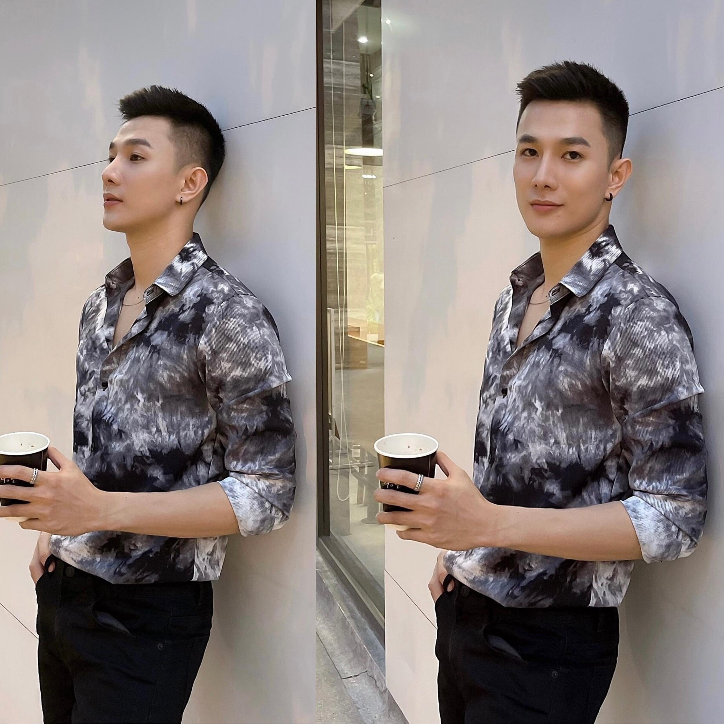 Áo sơ mi nam hàn quốc vải lụa cao cấp S18