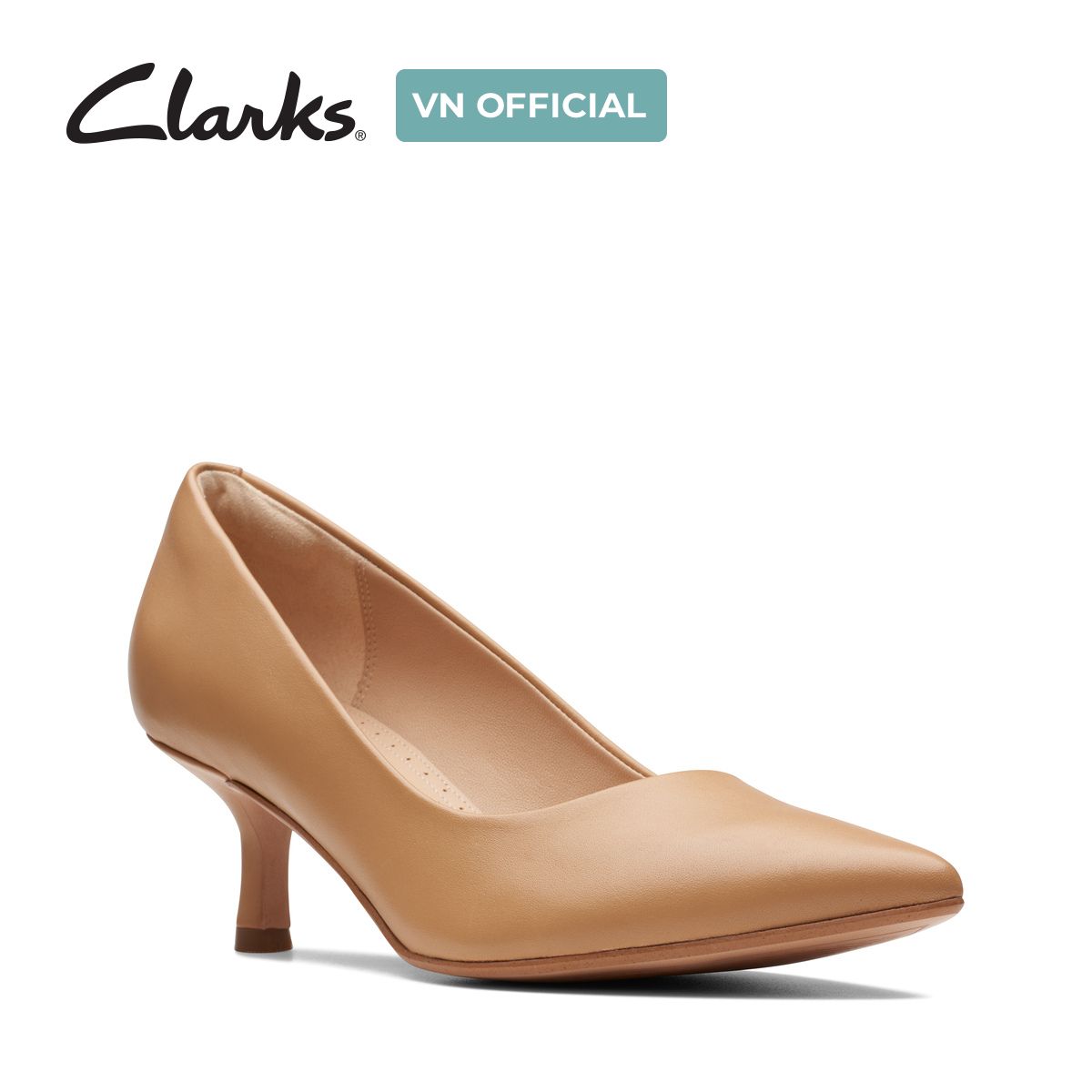 Giày Cao Gót 5.5cm Da Nữ Clarks - Violet55 Rae